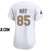 Dustin May Women's Los Angeles Dodgers Gold Limited White 2025 Collection Jersey