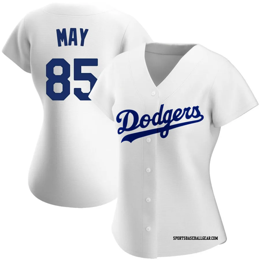 Dustin May Women's Los Angeles Dodgers White Authentic Home Jersey