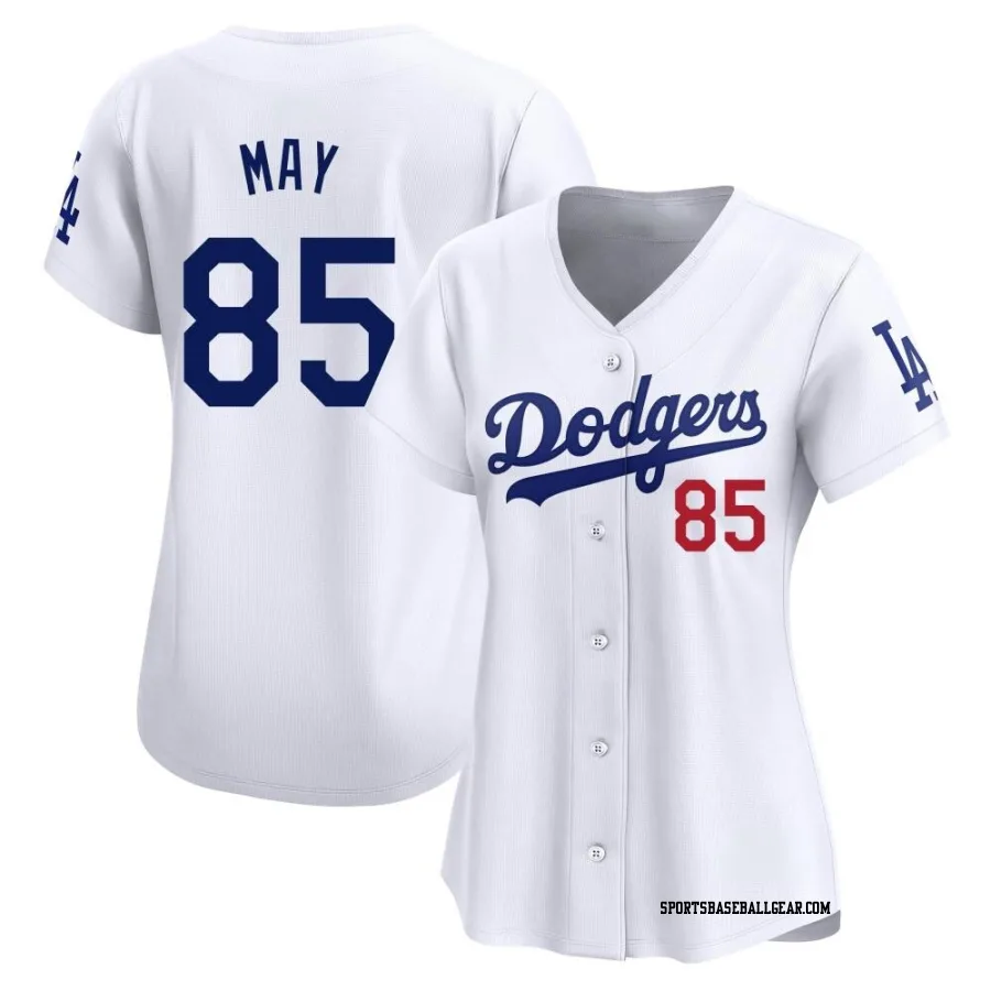 Dustin May Women's Los Angeles Dodgers White Limited Home Jersey