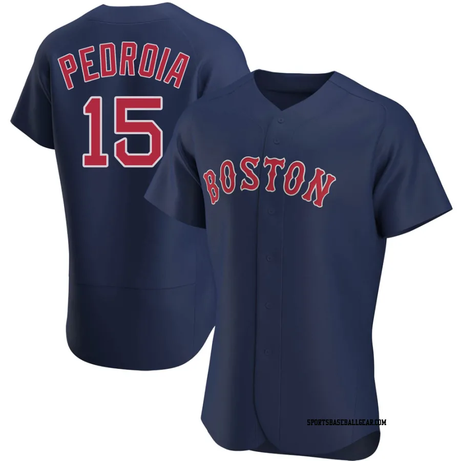 Dustin Pedroia Men's Boston Red Sox Navy Authentic Alternate Jersey