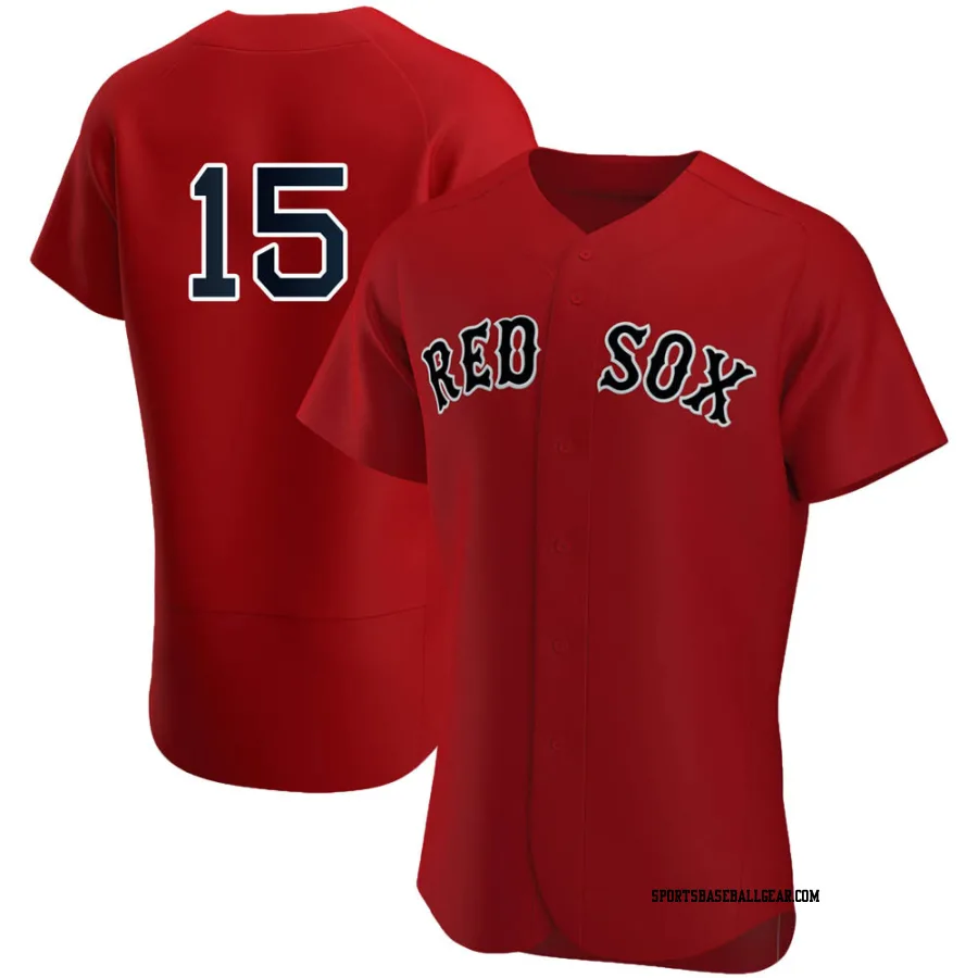 Dustin Pedroia Men's Boston Red Sox Red Authentic Alternate Team Jersey