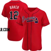 Dusty Baker Men's Atlanta Braves Red Authentic Alternate Jersey