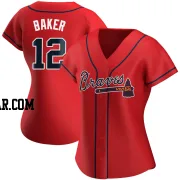 Dusty Baker Women's Atlanta Braves Red Replica Alternate Jersey
