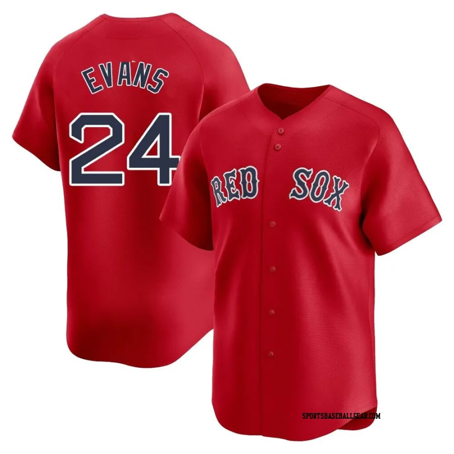 Dwight Evans Men's Boston Red Sox Red Limited Alternate Jersey