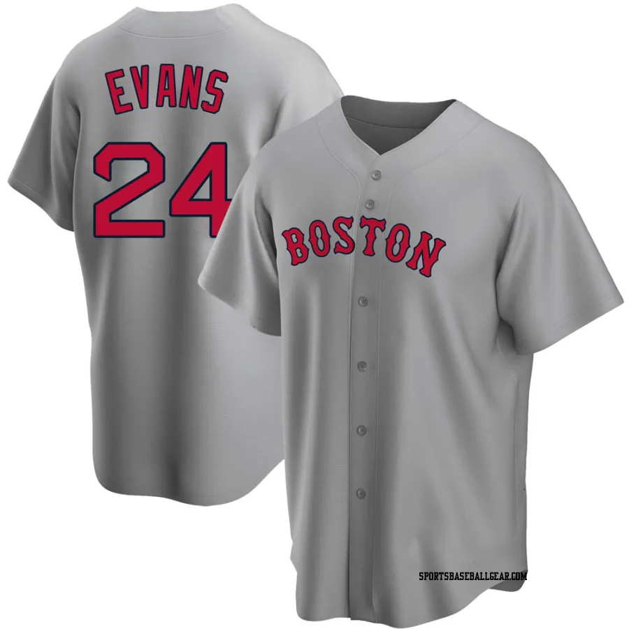 Dwight Evans Youth Boston Red Sox Gray Replica Road Jersey
