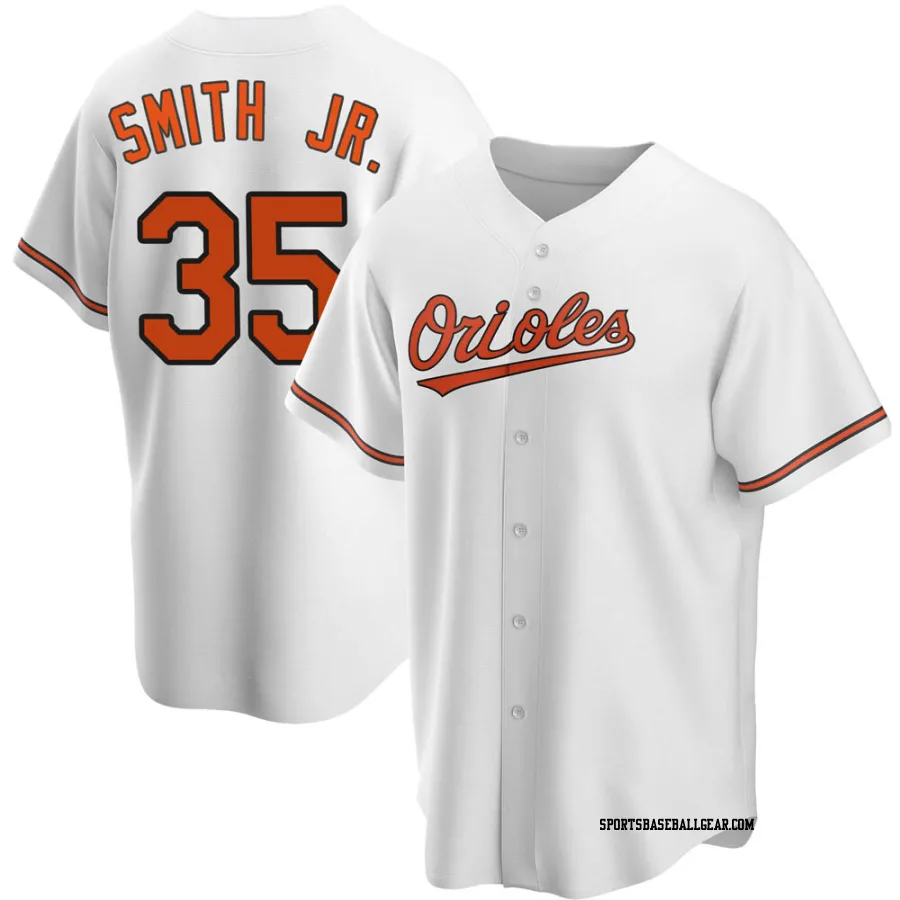 Dwight Smith Jr. Men's Baltimore Orioles White Replica Home Jersey