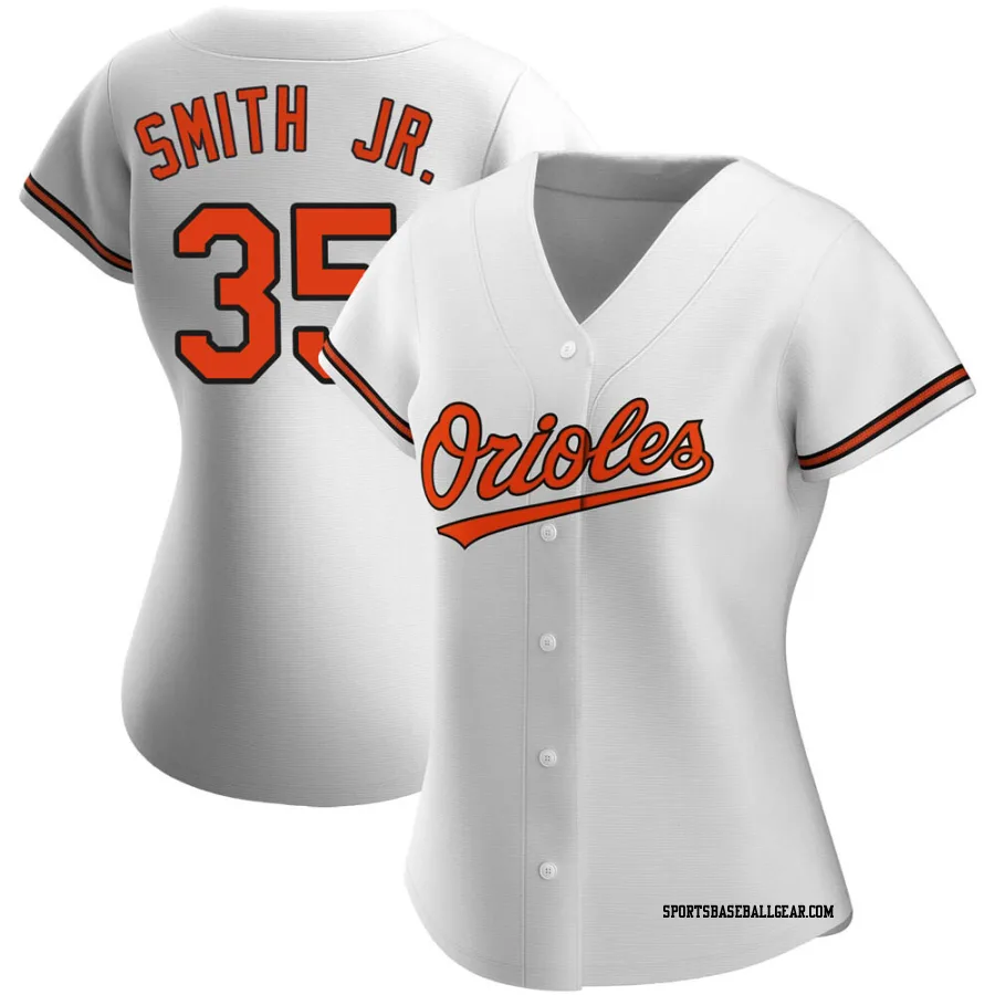 Dwight Smith Jr. Women's Baltimore Orioles White Authentic Home Jersey