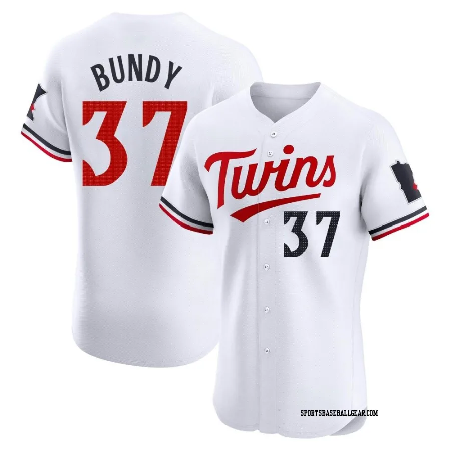 Dylan Bundy Men's Minnesota Twins White Elite Home Jersey