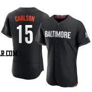 Dylan Carlson Men's Baltimore Orioles Black Authentic 2023 City Connect Jersey