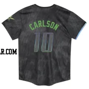 Dylan Carlson Toddler Tampa Bay Rays Charcoal Limited 2024 City Connect Jersey