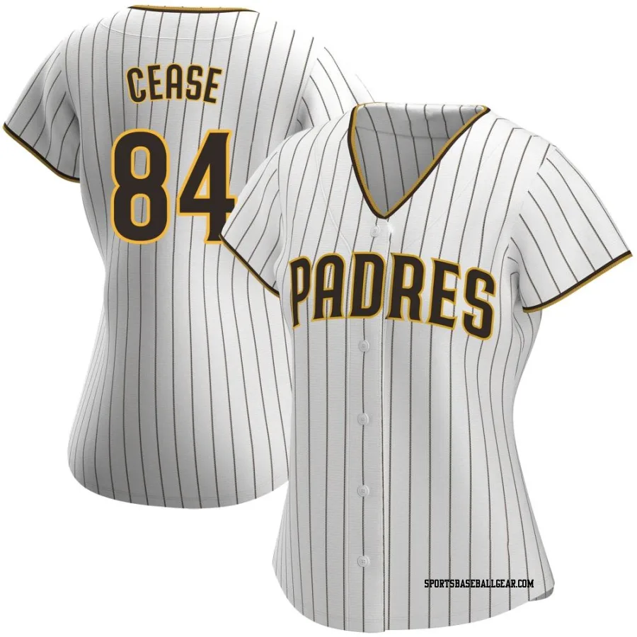 Dylan Cease Women's San Diego Padres White/Brown Authentic Home Jersey
