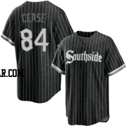 Dylan Cease Youth Chicago White Sox Black Replica 2021 City Connect Jersey