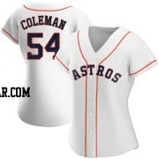 Dylan Coleman Women's Houston Astros White Authentic Home Jersey