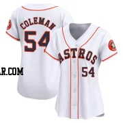 Dylan Coleman Women's Houston Astros White Limited Home Jersey