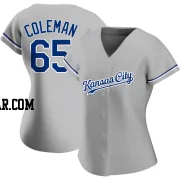 Dylan Coleman Women's Kansas City Royals Gray Replica Road Jersey