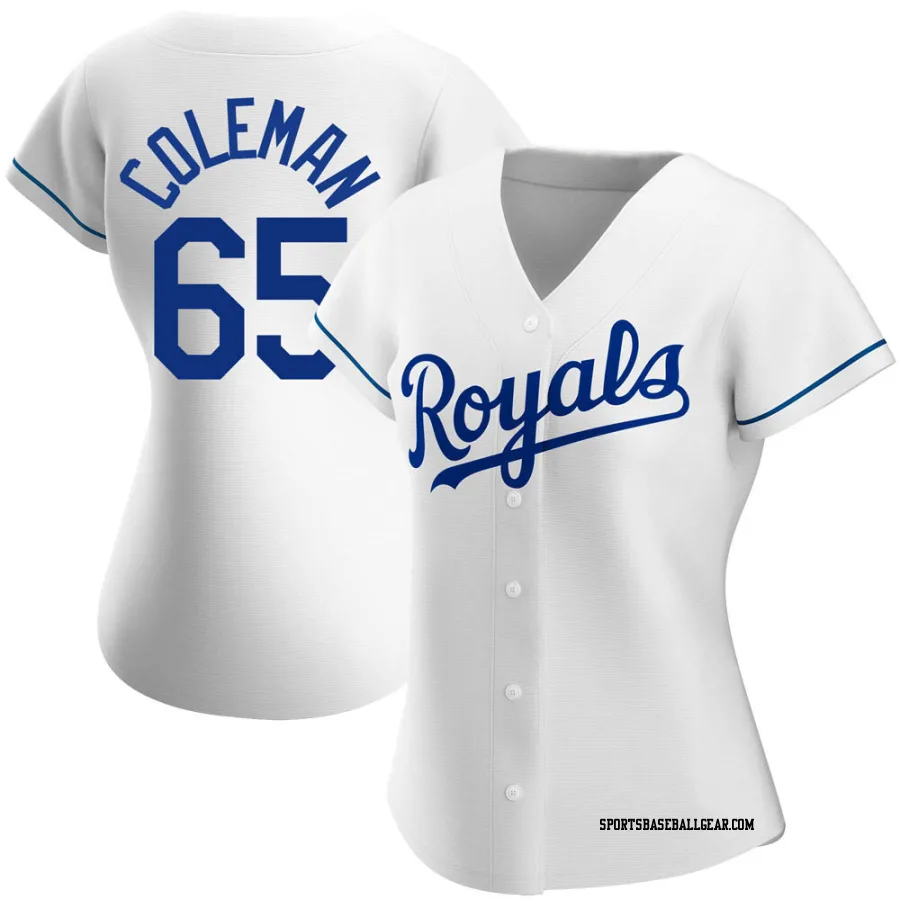 Dylan Coleman Women's Kansas City Royals White Replica Home Jersey