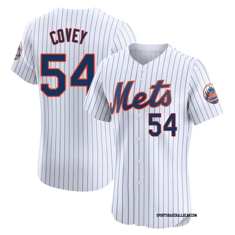 Dylan Covey Men's New York Mets White Elite Home Jersey