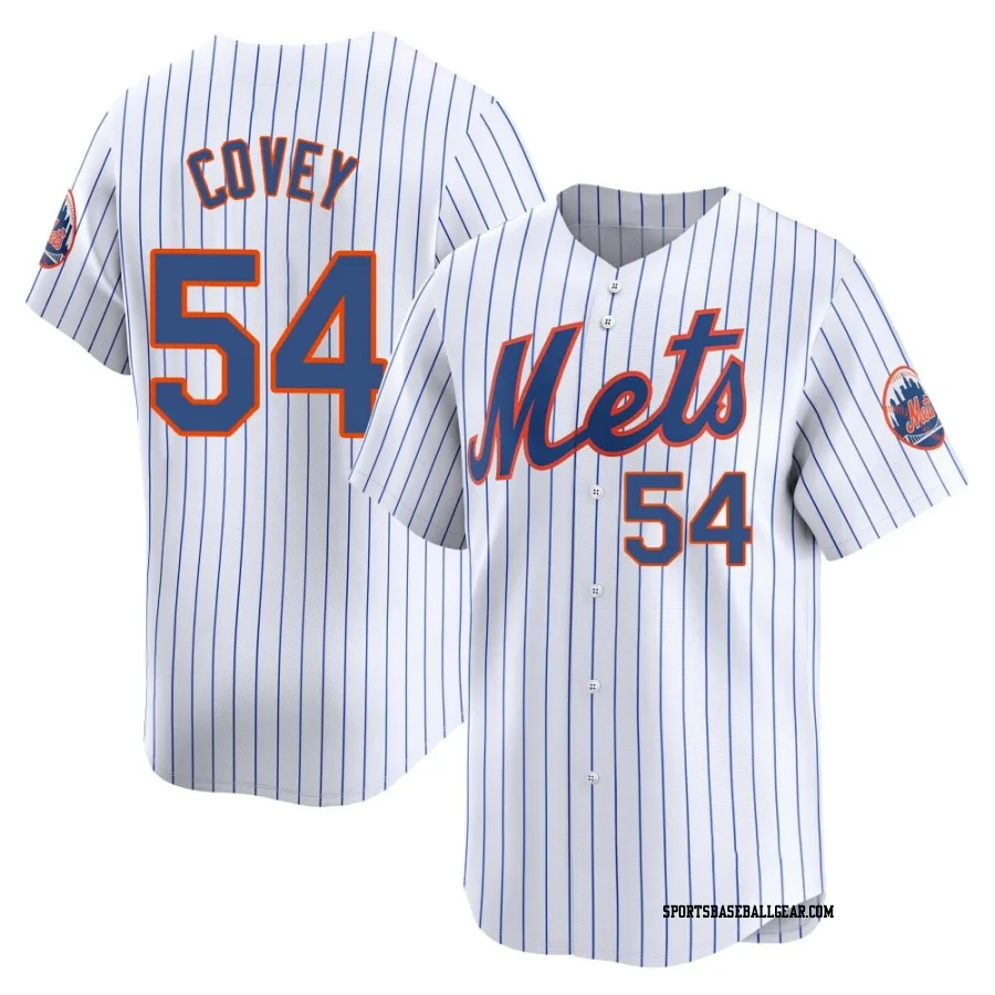 Dylan Covey Men's New York Mets White Limited Home Jersey
