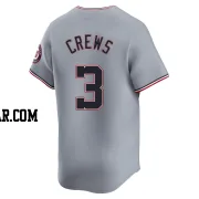 Dylan Crews Men's Washington Nationals Gray Limited Road Jersey