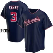 Dylan Crews Youth Washington Nationals Navy Replica Alternate Jersey