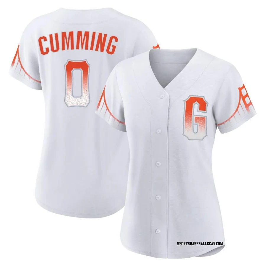 Dylan Cumming Women's San Francisco Giants White Replica 2021 City Connect Jersey
