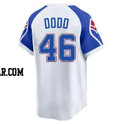 Dylan Dodd Men's Atlanta Braves White Limited Throwback Cooperstown Collection Jersey