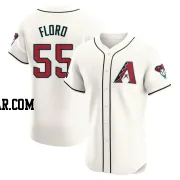 Dylan Floro Men's Arizona Diamondbacks Cream Elite Home Patch Jersey