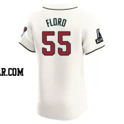 Dylan Floro Men's Arizona Diamondbacks Cream Elite Home Patch Jersey