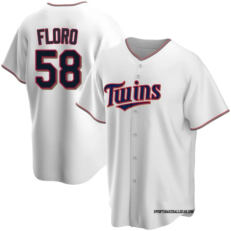 Dylan Floro Men's Minnesota Twins White Replica Home Jersey
