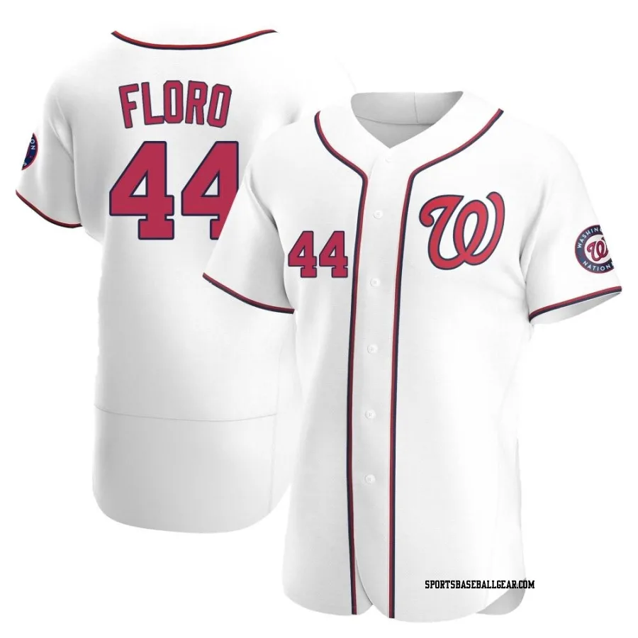 Dylan Floro Men's Washington Nationals White Authentic Home Jersey
