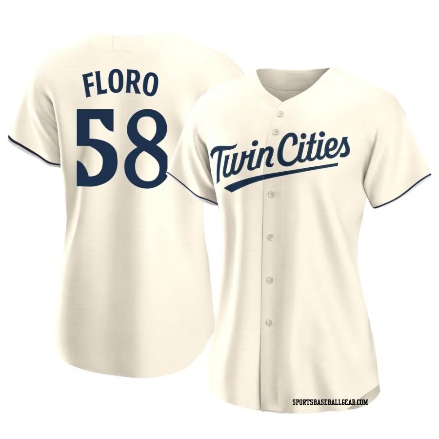 Dylan Floro Women's Minnesota Twins Cream Authentic Alternate Jersey