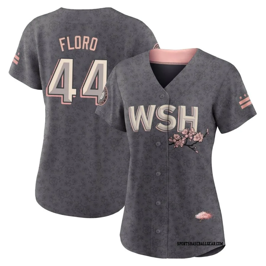 Dylan Floro Women's Washington Nationals Gray Replica 2022 City Connect Jersey