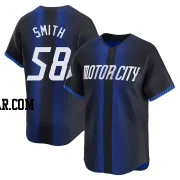 Dylan Smith Men's Detroit Tigers Blue Limited 2024 City Connect Jersey