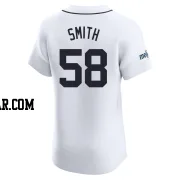 Dylan Smith Men's Detroit Tigers White Elite Home Patch Jersey