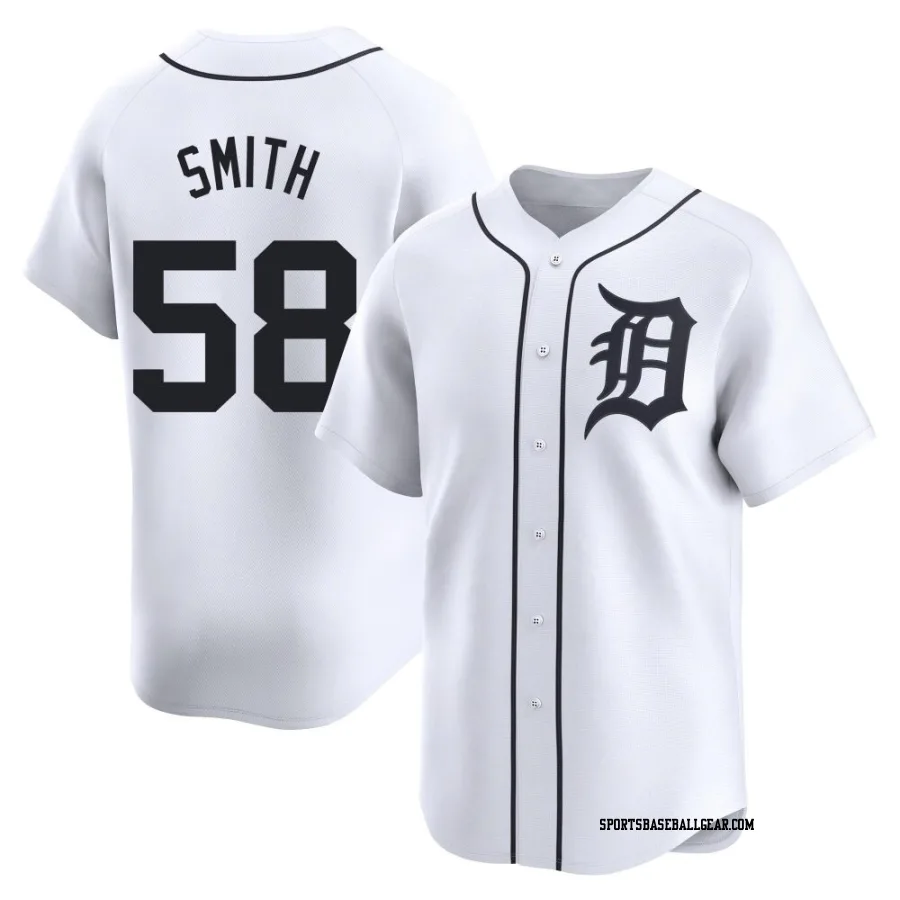 Dylan Smith Men's Detroit Tigers White Limited Home Jersey
