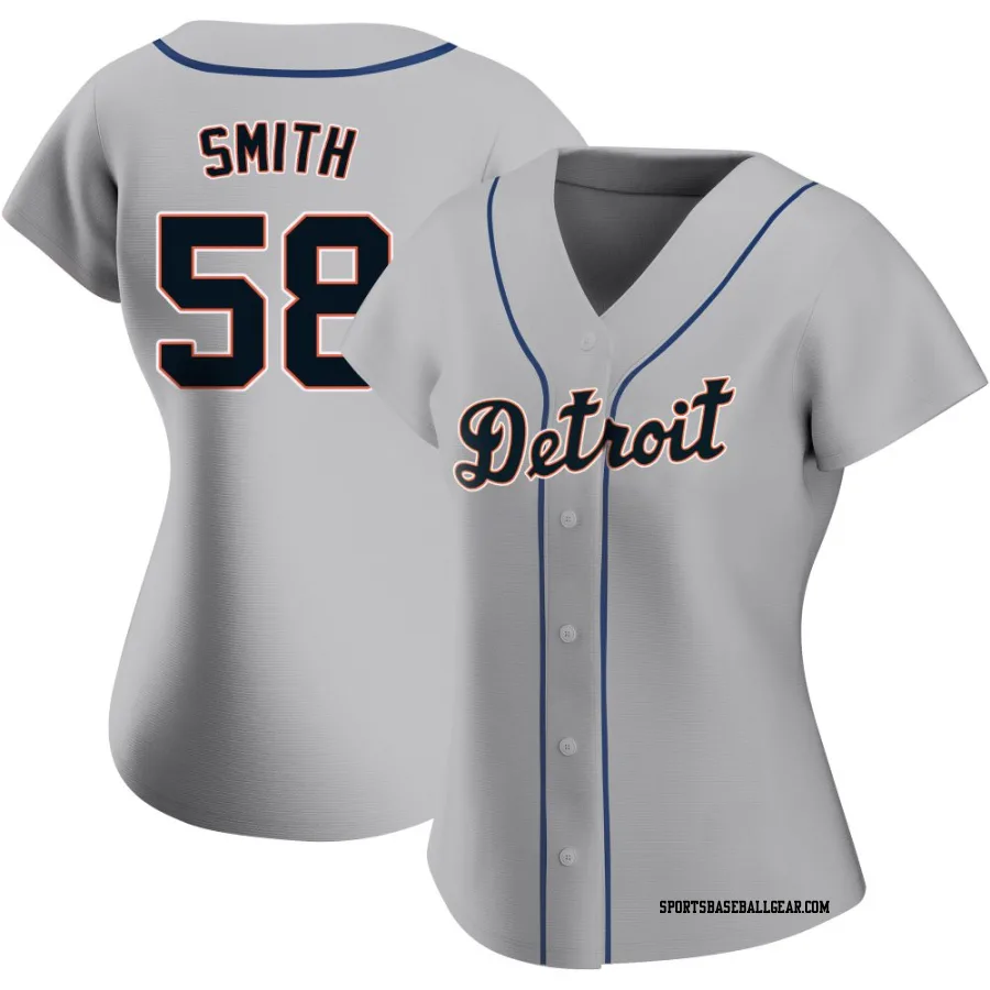 Dylan Smith Women's Detroit Tigers Gray Replica Road Jersey