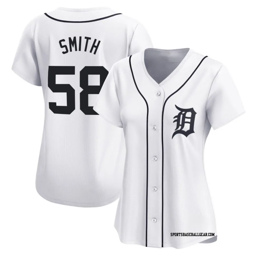Dylan Smith Women's Detroit Tigers White Limited Home Jersey
