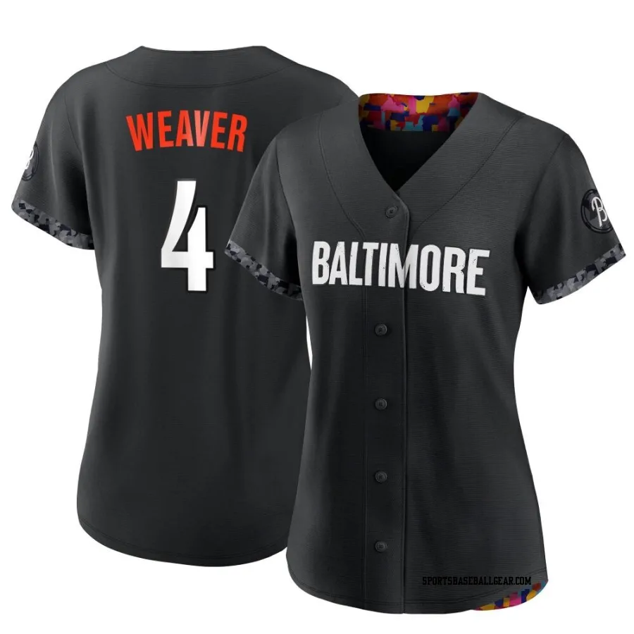 Earl Weaver Women's Baltimore Orioles Black Authentic 2023 City Connect Jersey