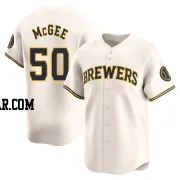 Easton McGee Men's Milwaukee Brewers Cream Limited Home Jersey