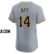 Ed Ott Men's Pittsburgh Pirates Gray Elite Road Jersey
