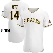 Ed Ott Men's Pittsburgh Pirates White Authentic Home Jersey
