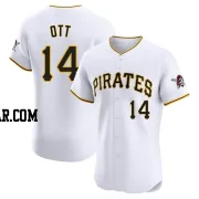 Ed Ott Men's Pittsburgh Pirates White Elite Home Jersey