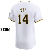 Ed Ott Men's Pittsburgh Pirates White Elite Home Jersey