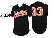 Eddie Murray Men's Baltimore Orioles Black Replica Throwback Jersey
