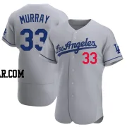 Eddie Murray Men's Los Angeles Dodgers Gray Authentic Away Jersey
