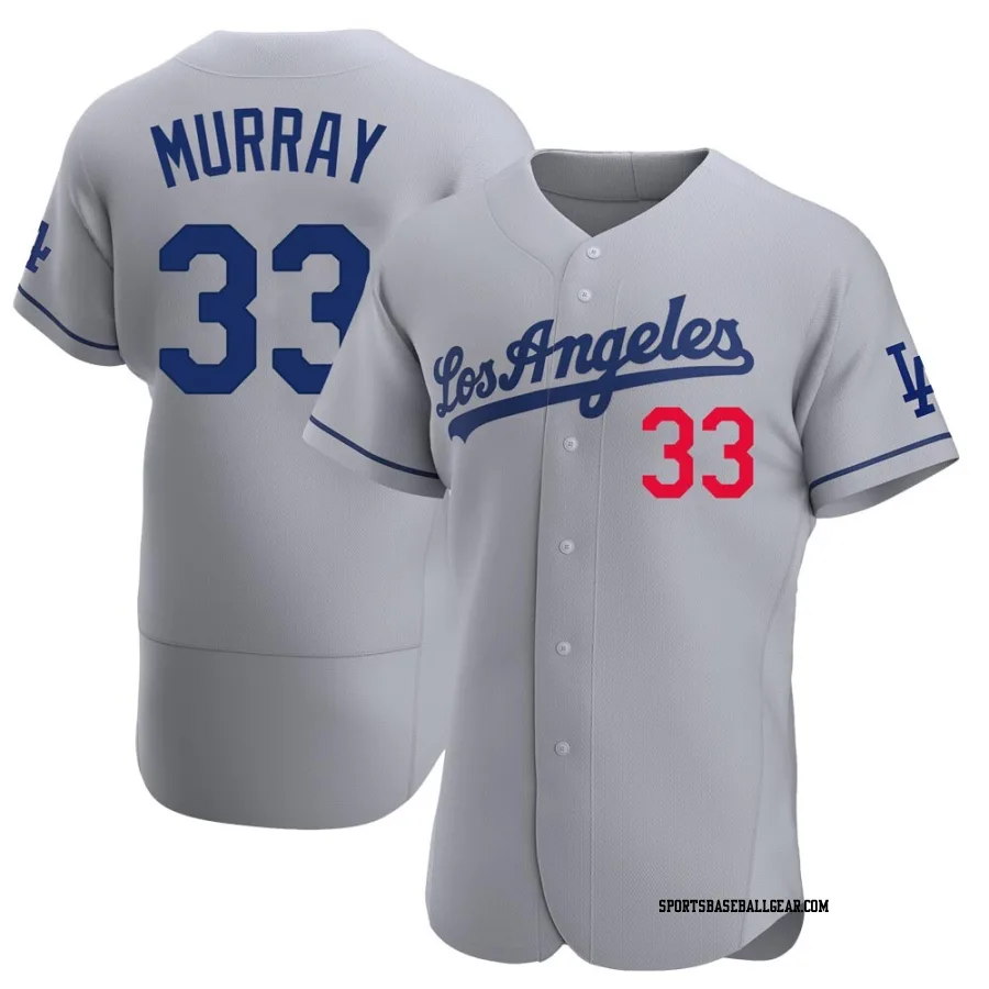Eddie Murray Men's Los Angeles Dodgers Gray Authentic Away Jersey