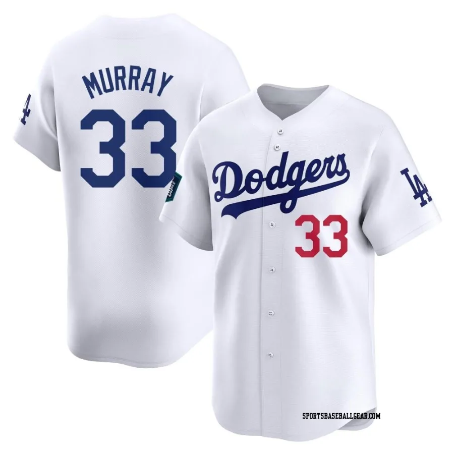 Eddie Murray Men's Los Angeles Dodgers White Limited 2024 World Tour Seoul Series Home Jersey
