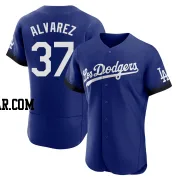 Eddy Alvarez Men's Los Angeles Dodgers Royal Authentic 2021 City Connect Jersey