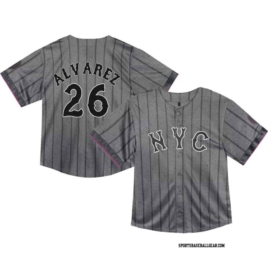 Eddy Alvarez Toddler New York Mets Limited Graphite 2024 City Connect Jersey