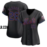 Eddy Alvarez Women's New York Mets Black Limited Alternate Jersey